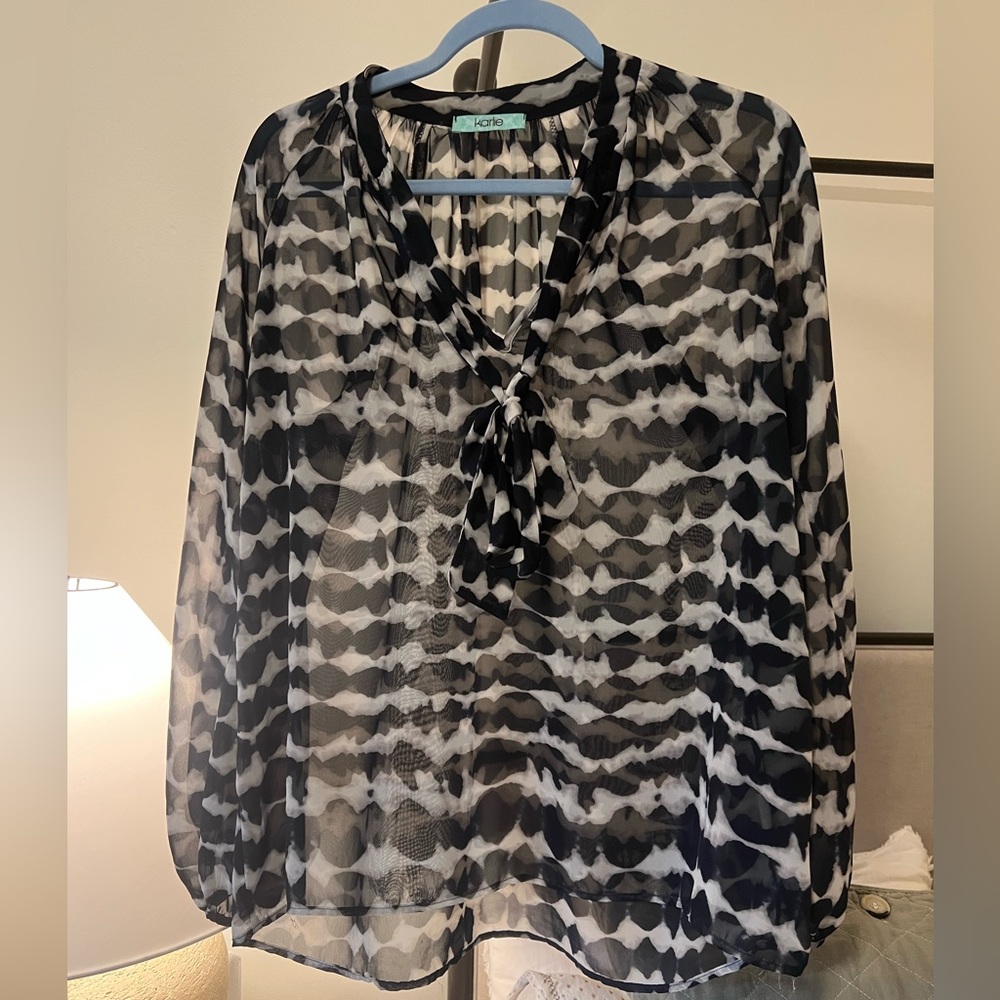 sheer blouse